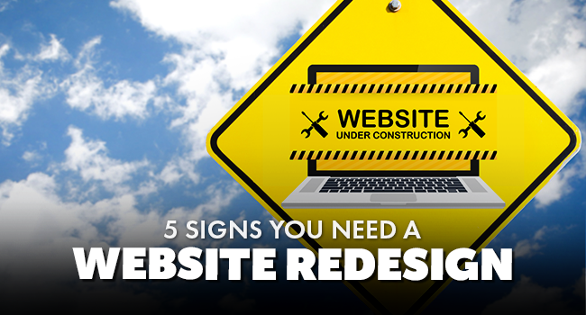 5 signs you need a website redesign